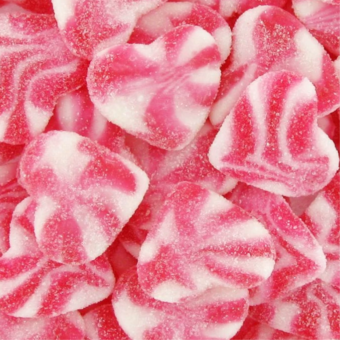 Cœurs Fraise Twist Crémeux - 100g