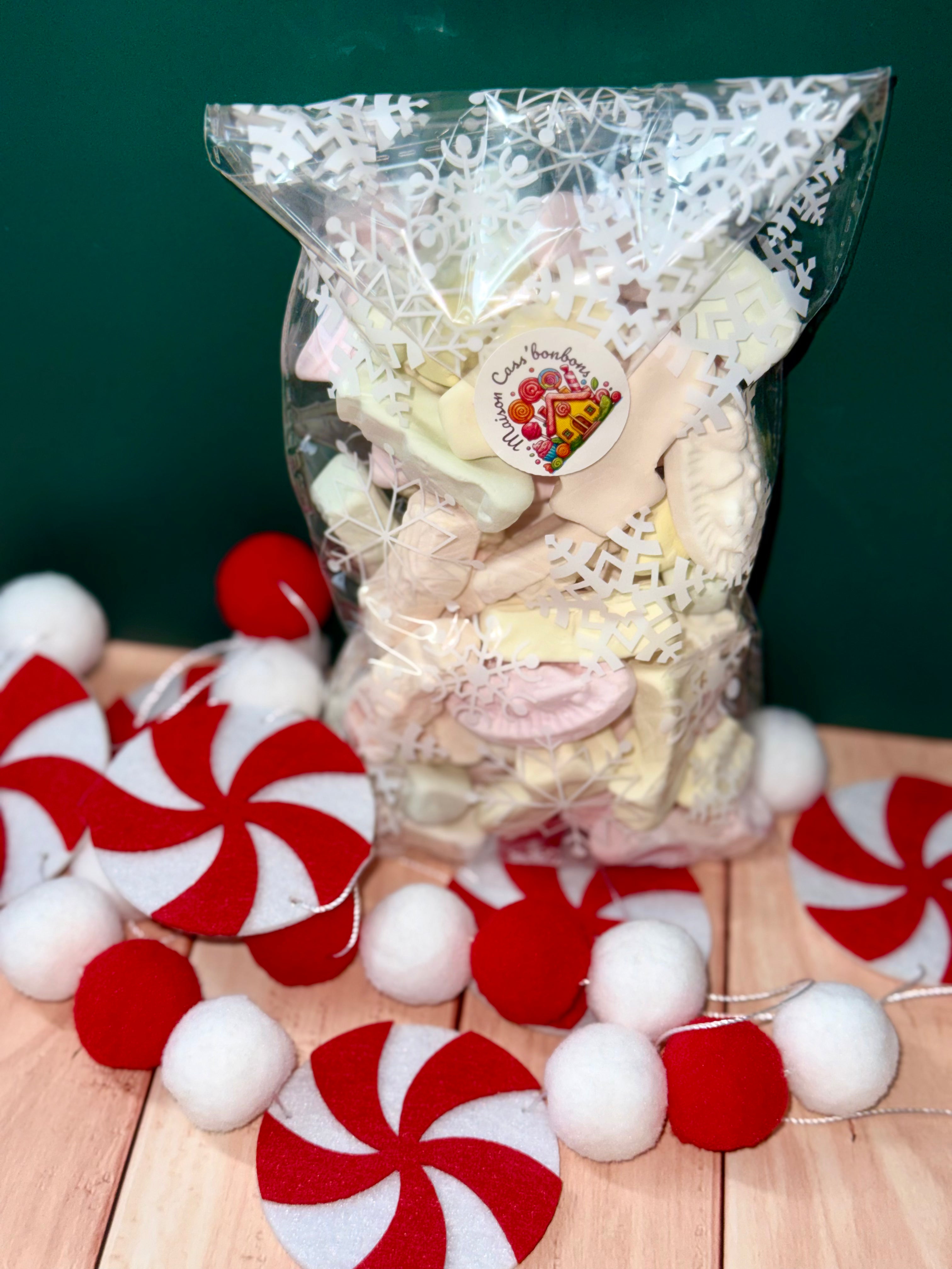 Sachet Meringues de Noël 200g - Bonbons Gélatineux Festifs