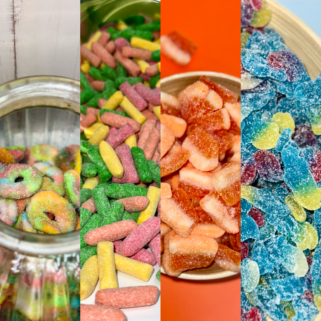 Pack "Douceurs Acidulées" Assortiment de 5 bonbons piquants - Idée cadeau