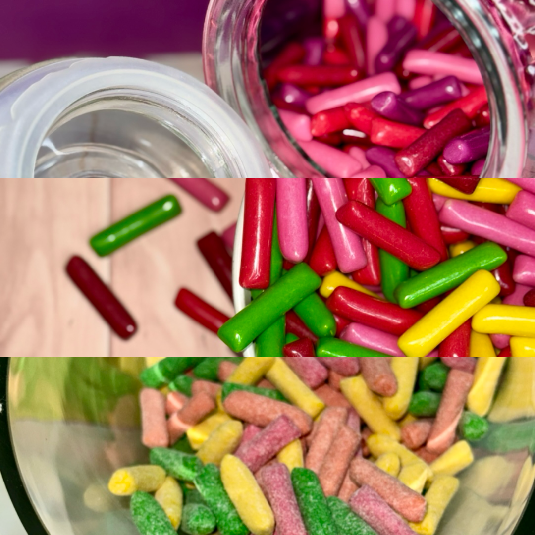 Pack "Trio Hitschies" 3 saveurs de bonbons acidulés et fruités - 600g