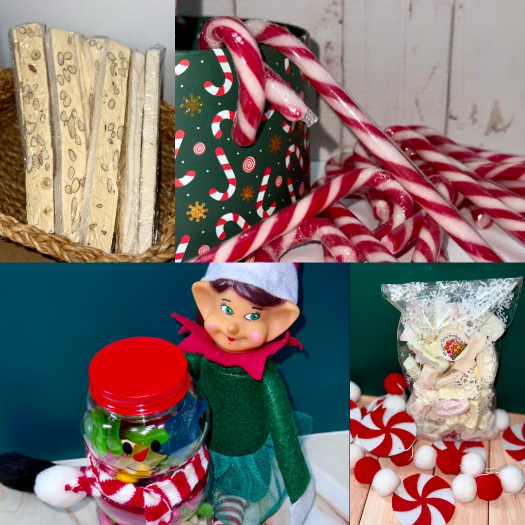 Pack Gourmandises de Noël - Bonhomme de Neige, Meringues, Nougat & Candy Cane