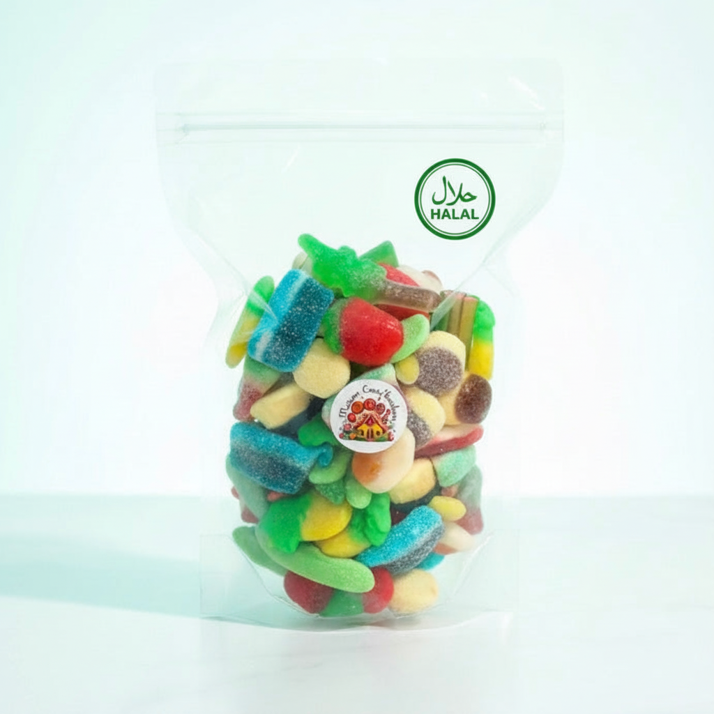 Mélange Halal - Assortiment Varié 12 Bonbons Gélatineux - 500g