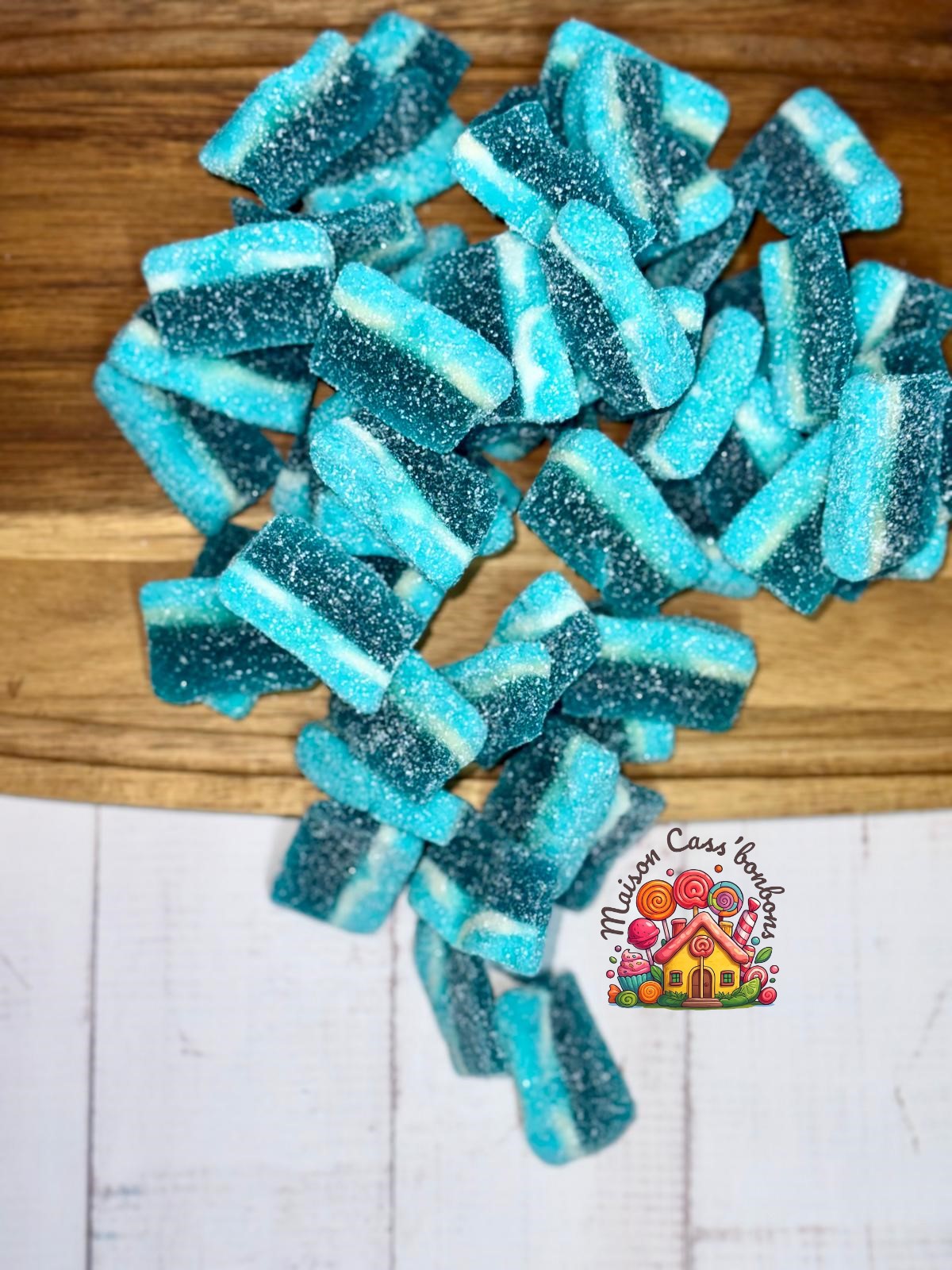 Tranches goût framboise sucrées