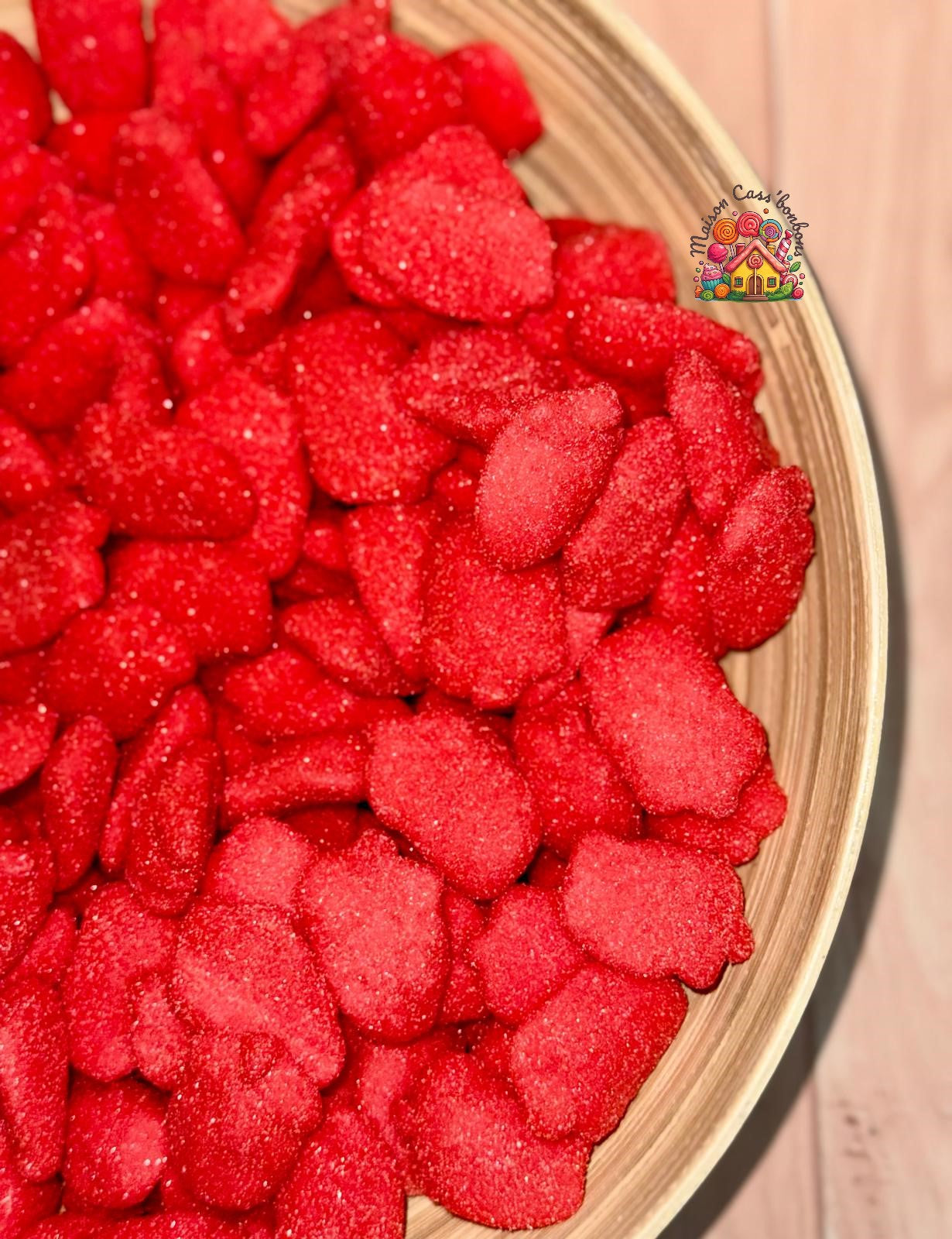 Fraises fouettés sucrées