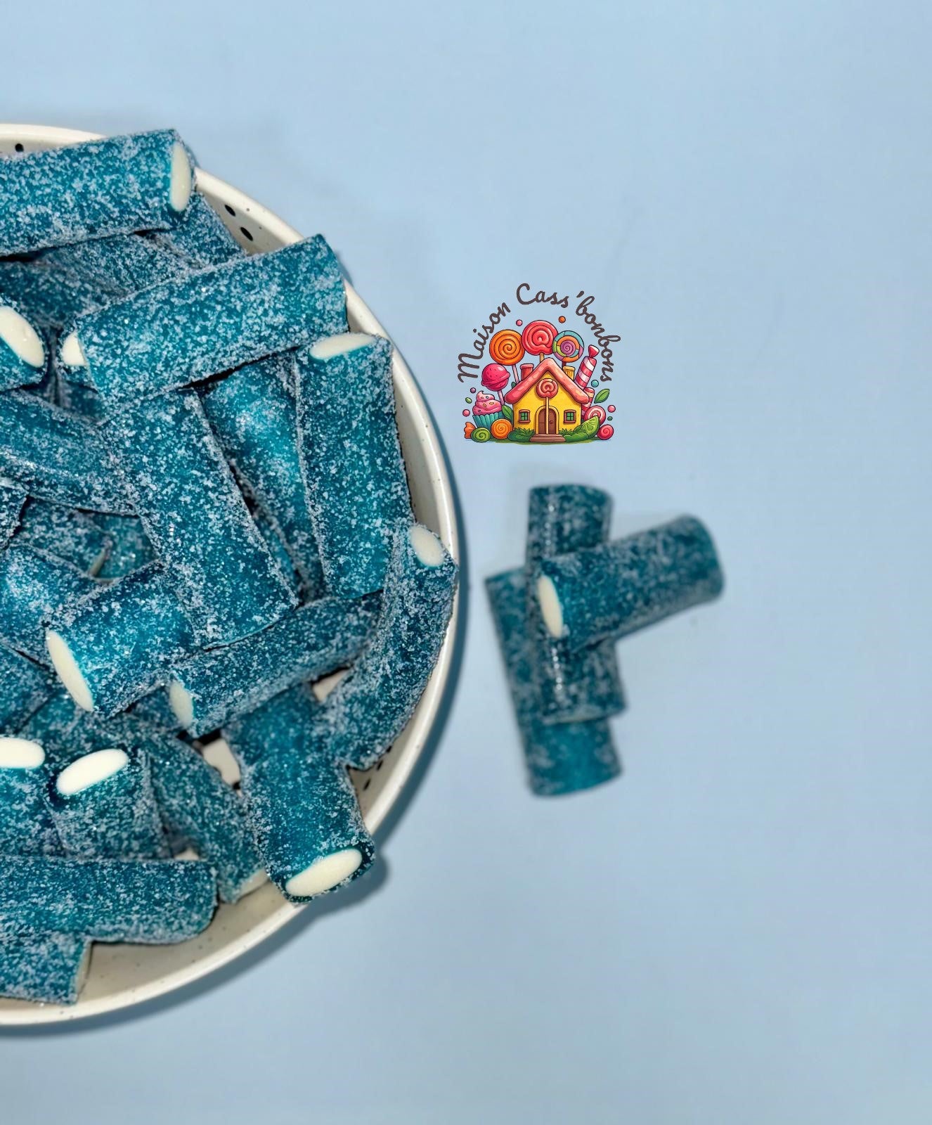 Bâtonnets Framboise Acidulés XL - Bonbons Gélatineux 100g