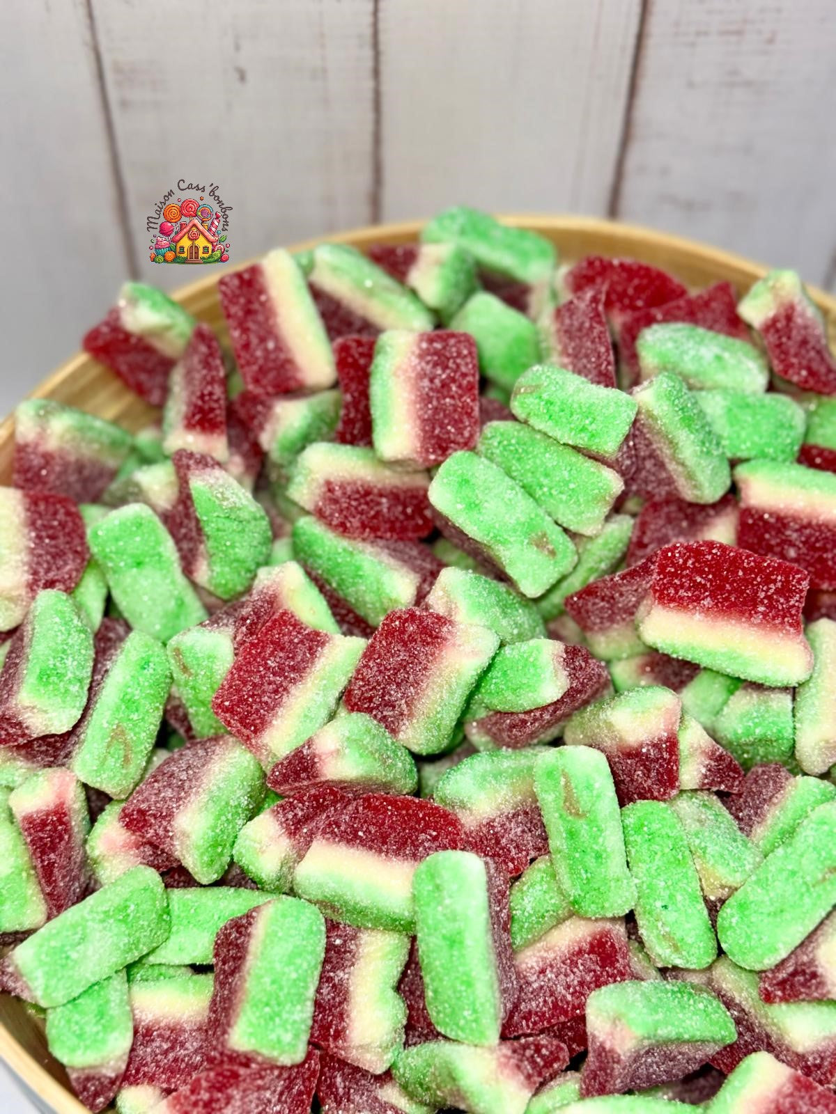 Tranches goût pastèque sucrées