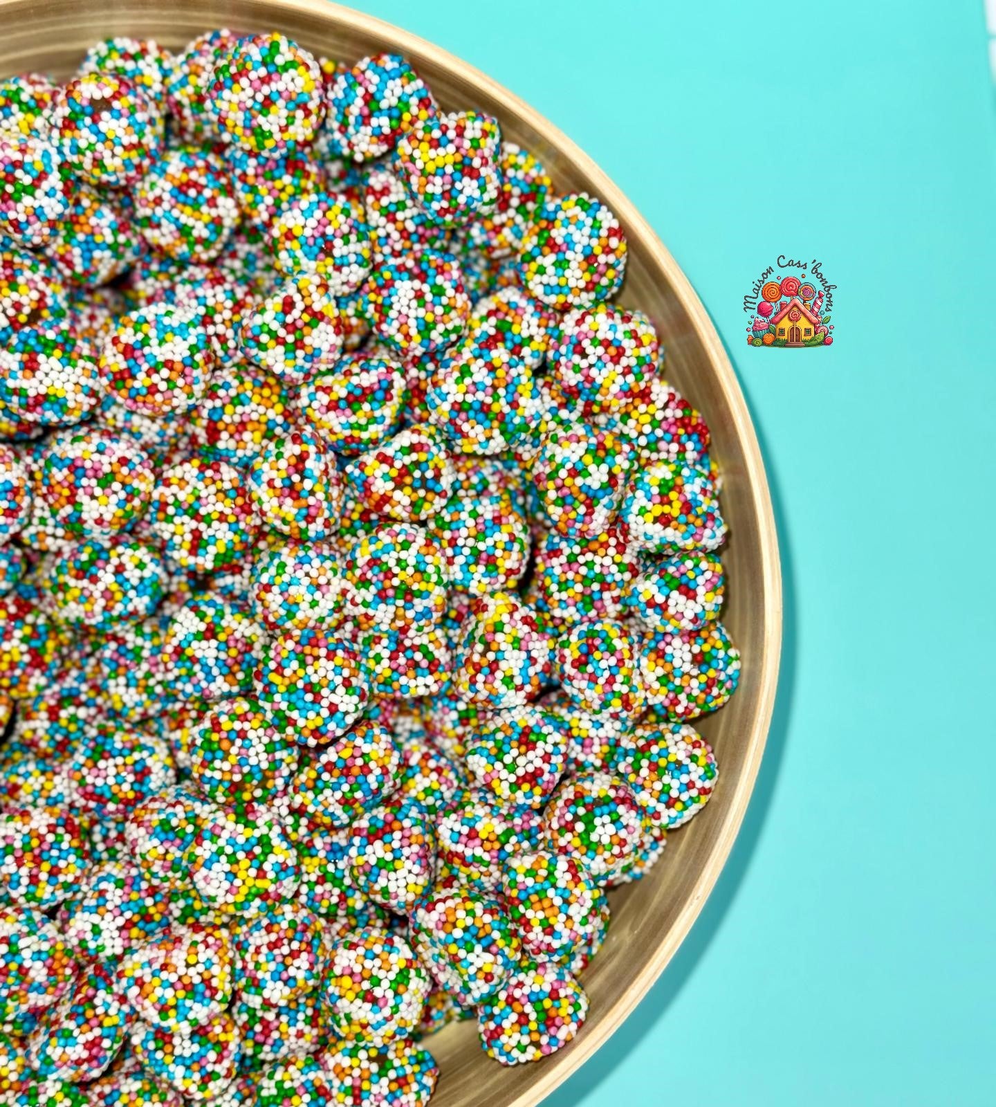 Mûres Perlées Multicolore - Bonbons Gélatineux Nacrés 100g