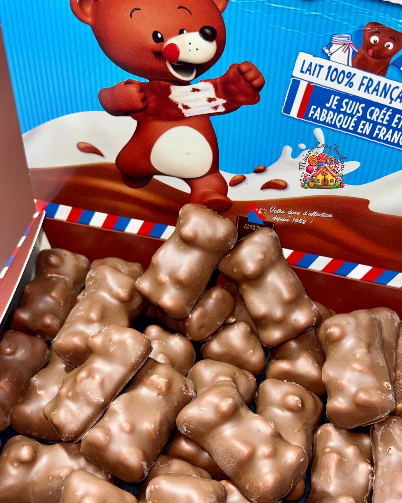 Oursons Guimauve au Chocolat CEMOI - Lot de 5