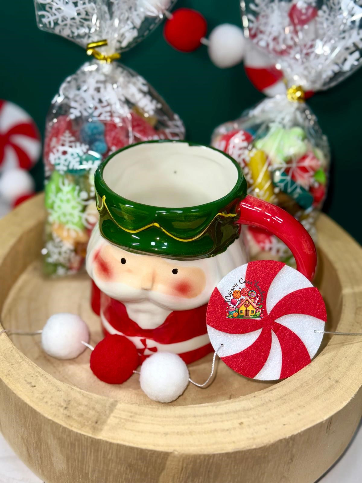Tasse de Noël "Père Noël" garnie de 300g de bonbons