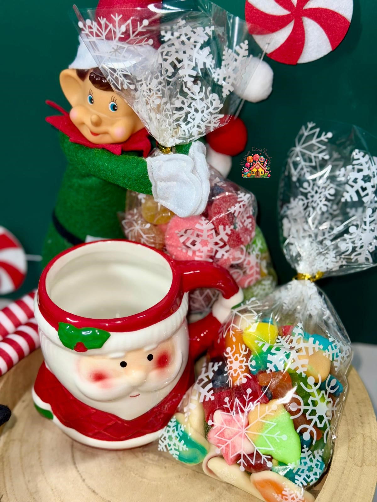 Tasse de Noël "Santa Claus" garnie de 300g de bonbons