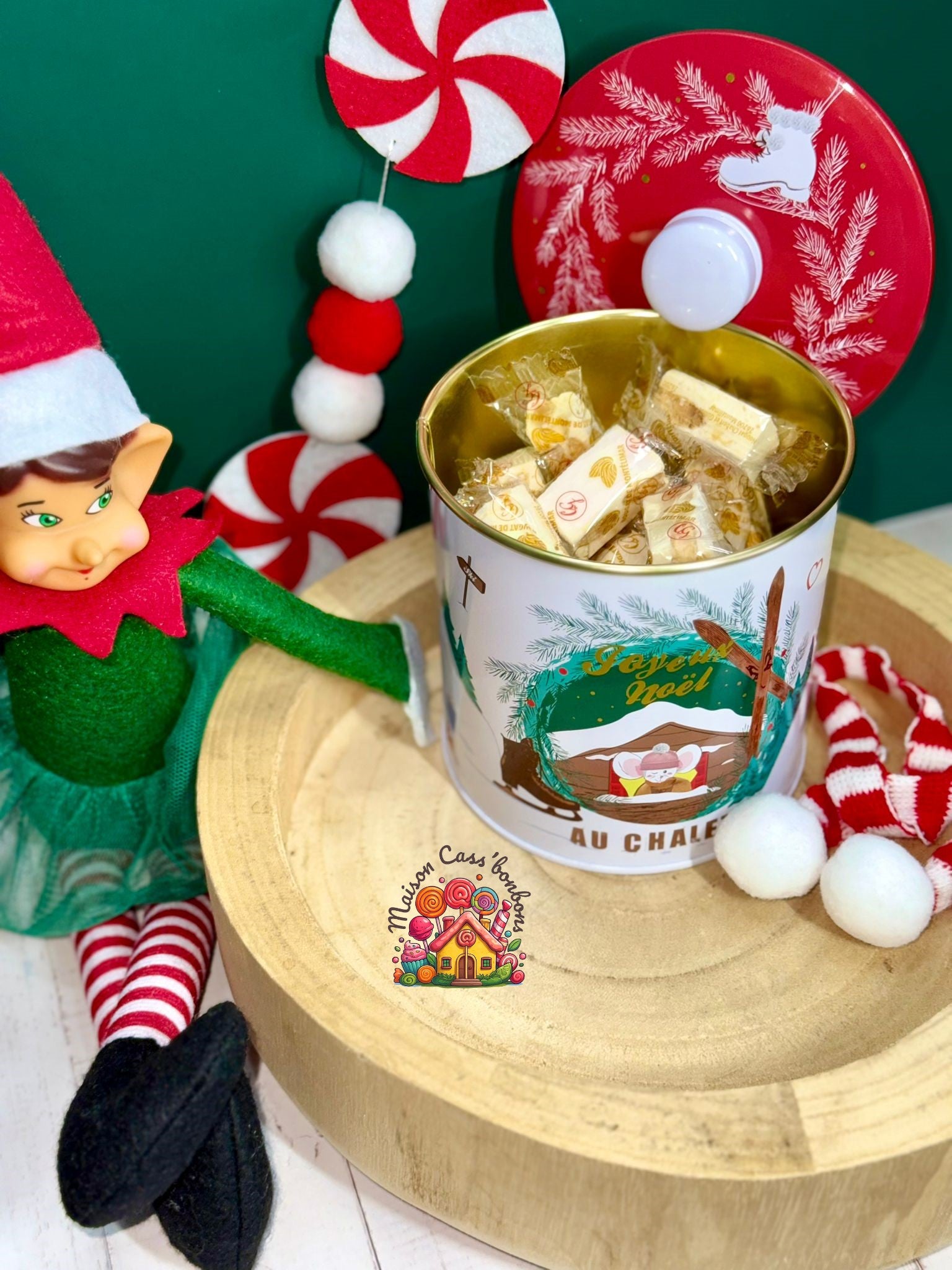 Boîte de Noël Nougat de Montélimar IGP 200g - Spécialité Française