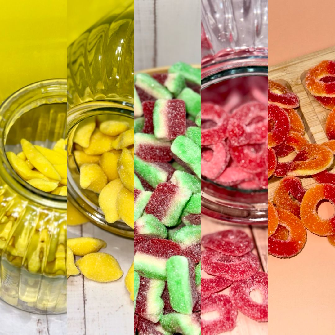 Pack "Douceurs sucrées" Assortiment de 5 bonbons fruités - Idée cadeau